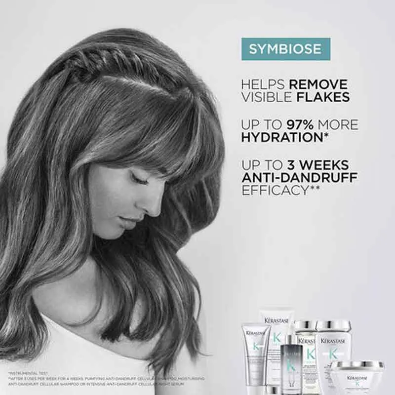 Kérastase Symbiose Purifying Anti-Dandruff Cellular Shampoo - Oily, Sensitive Scalp