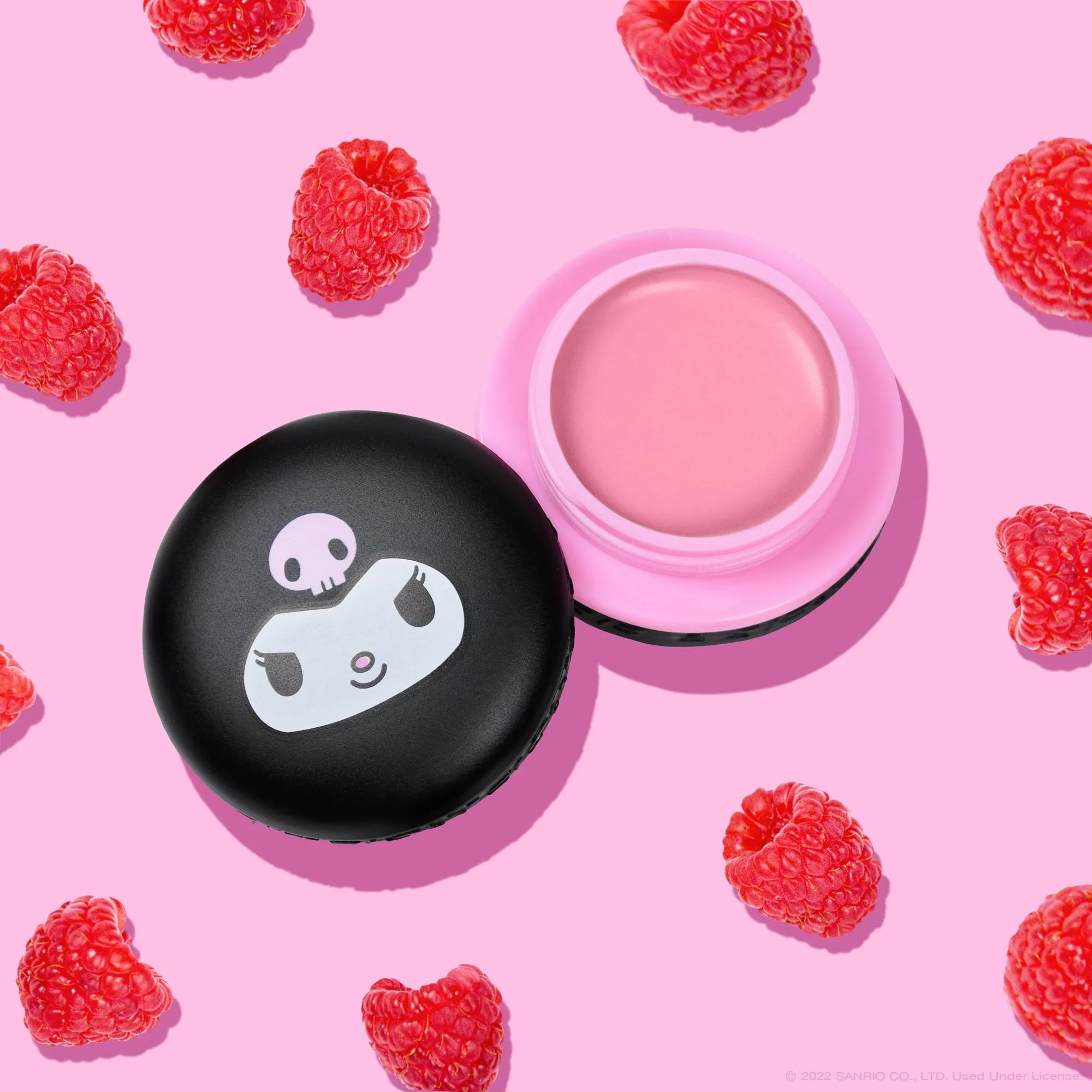 Kuromi Macaron Lip Balm - Raspberry Cream Puff