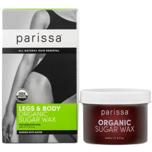 Legs & Body Organic Sugar Wax | Gentle, Microwavable, 8 fl oz