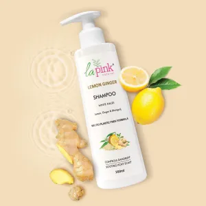 Lemon Ginger Shampoo with White Haldi to Control Dandruff & Soothe Itchy Scalp