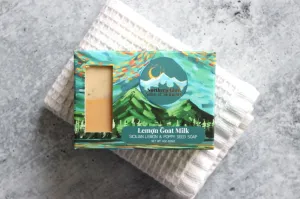 Lemon Scrub Bar Soap | Lemon Goat Milk Soap | Northern Glow Soap and Skincare