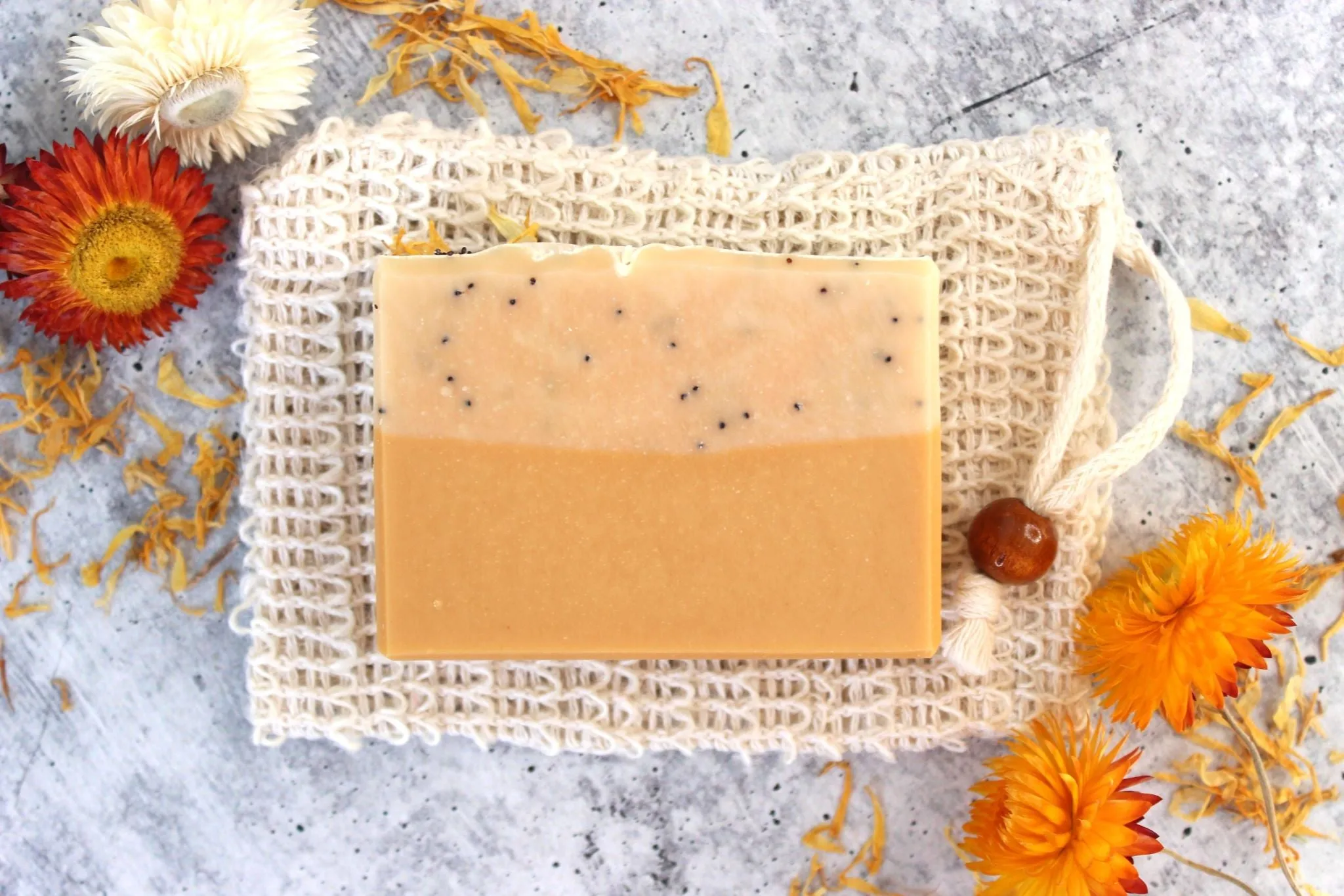 Lemon Scrub Bar Soap | Lemon Goat Milk Soap | Northern Glow Soap and Skincare