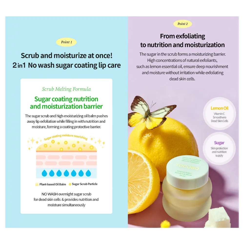 Lemon Sugar Scrub Lip Mask