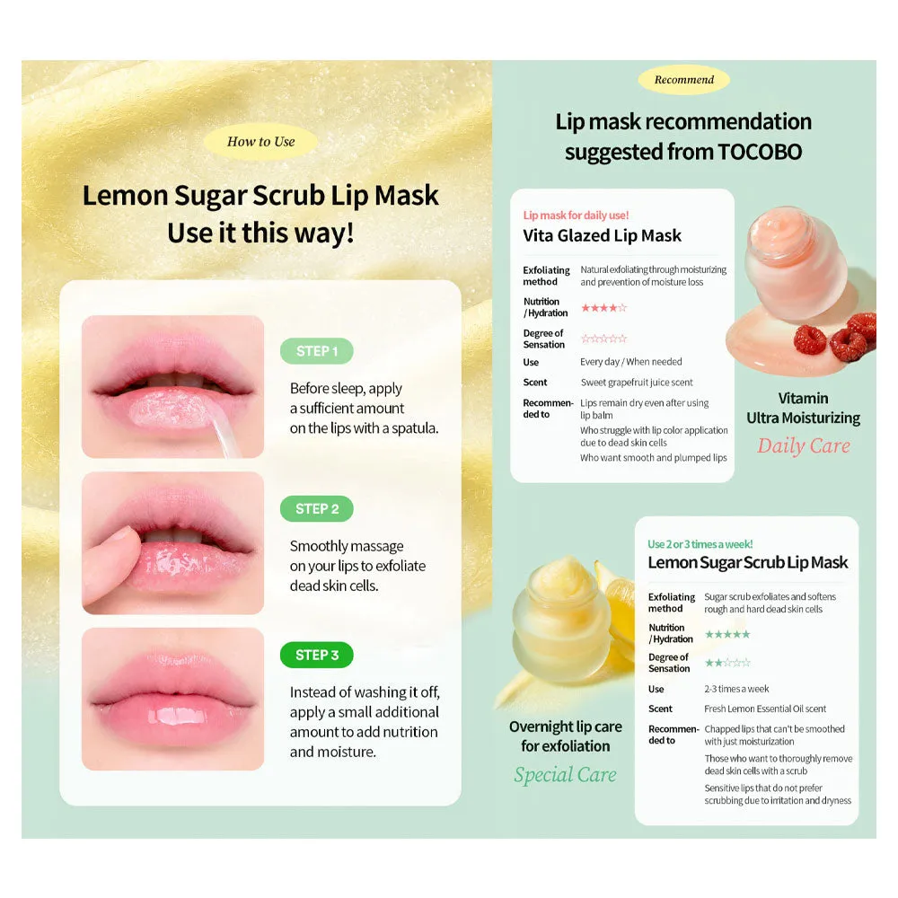 Lemon Sugar Scrub Lip Mask