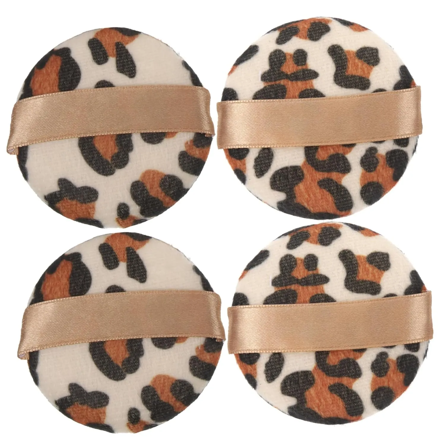 Leopard Print Makeup Soft Velvet for Loose Powder Facial Powder Makeup Applicator Beauty Tools