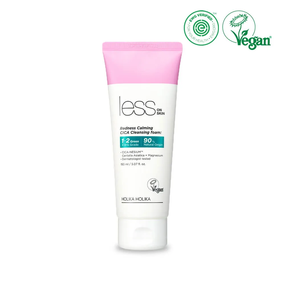 Less on Skin Redness Calming CICA Cleansing Foam