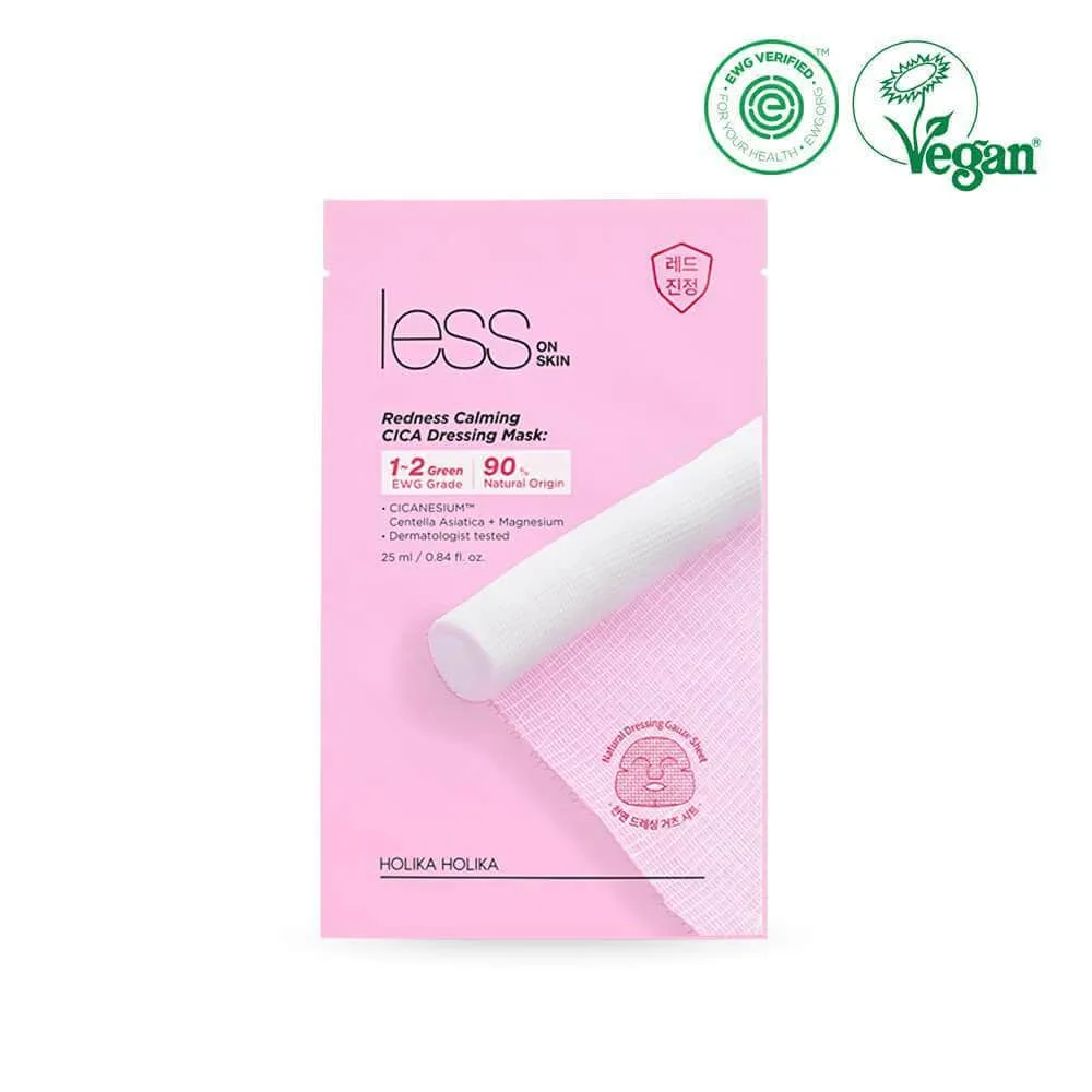 Less on Skin Redness Calming CICA Dressing Mask