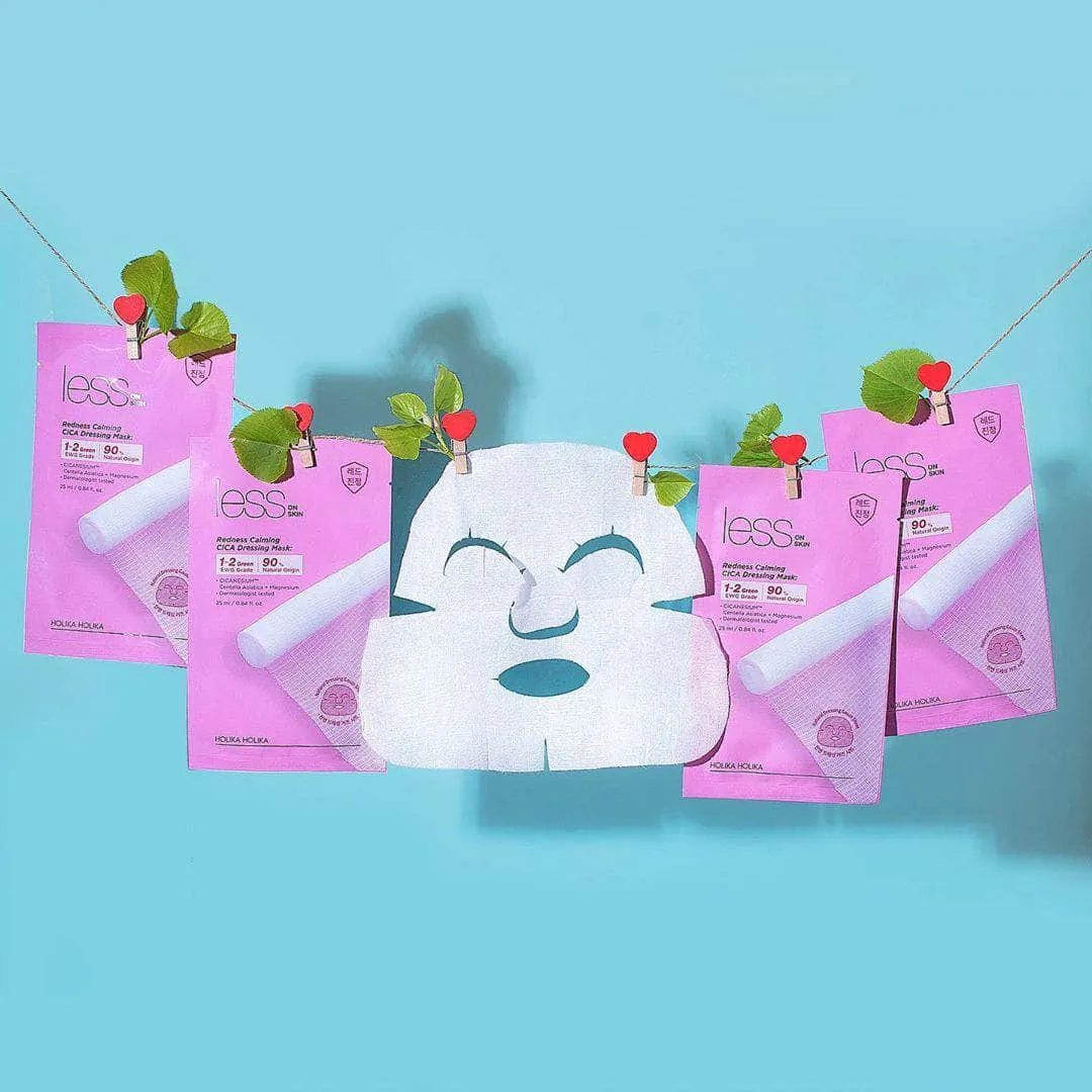Less on Skin Redness Calming CICA Dressing Mask