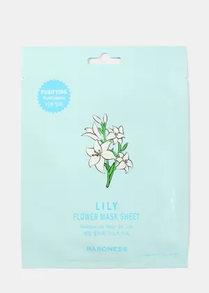 Lily Flower Face Sheet Mask