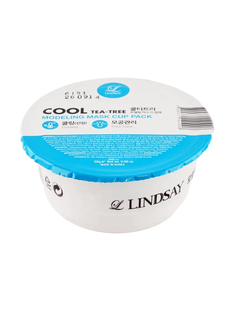 LINDSEY Modeling Mask Cup Pack - Cool Tea Tree