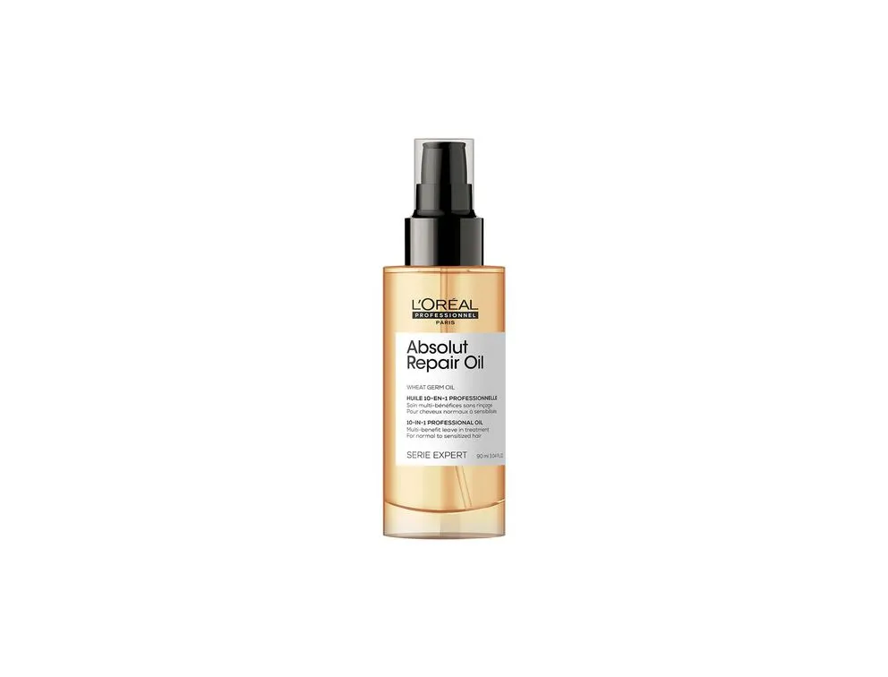 L'Oréal Professionnel Serie Expert Absolut Repair Shampoo, Conditioner, Repair Oil & Resurfacing Mask Quad Pack