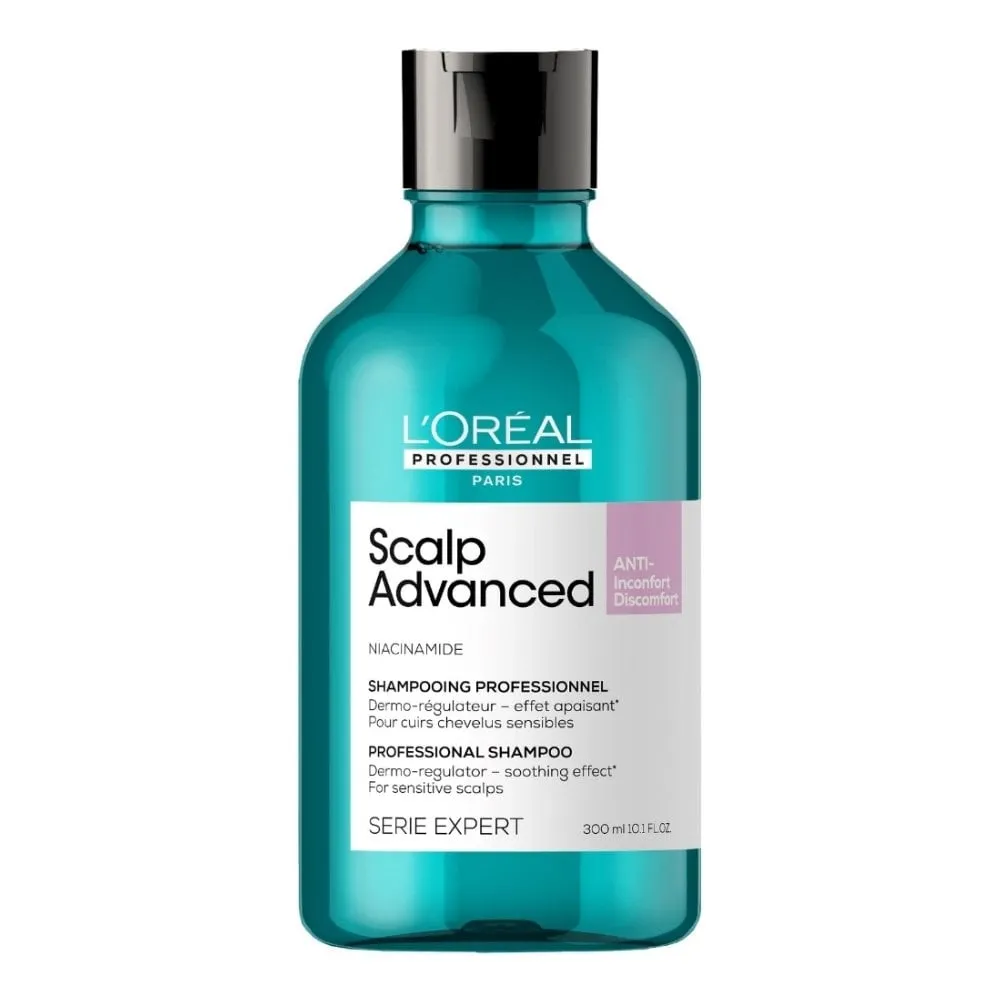 L'Oreal Professionnel Serie Expert Scalp Advanced Anti-Discomfort Dermo-Regulator Shampoo 300ml & Intense Soother Hair Treatment 200ml Twin