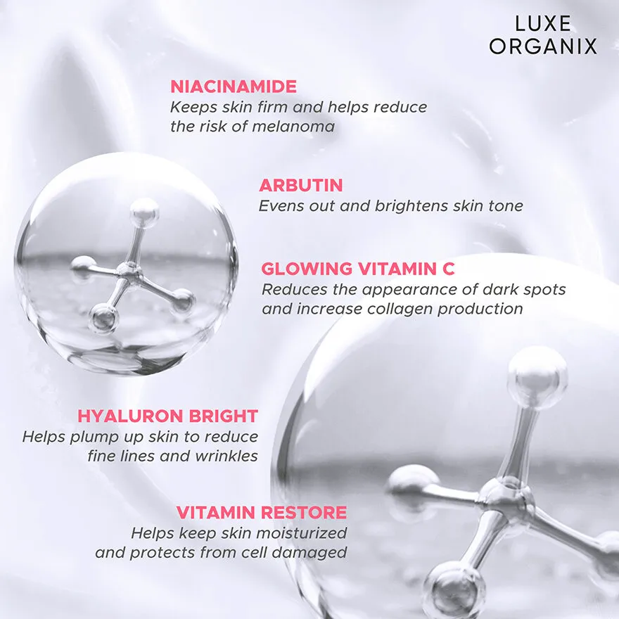 Luxe Organix Niacinamide   Arbutin Healthy Light Whitening Serum Lotion - 350ml