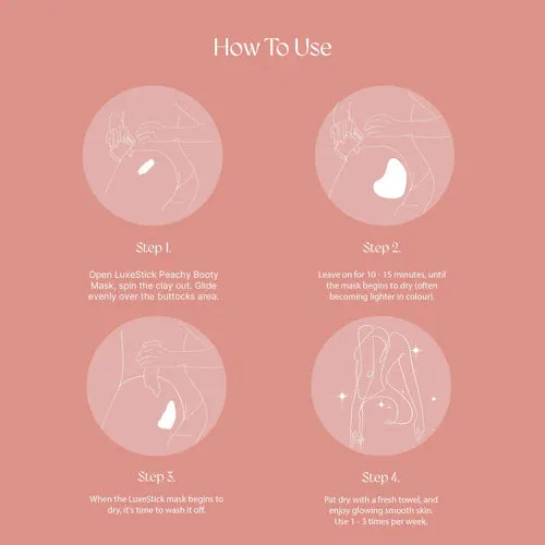 LuxeSticks Peachy Booty Mask 40g