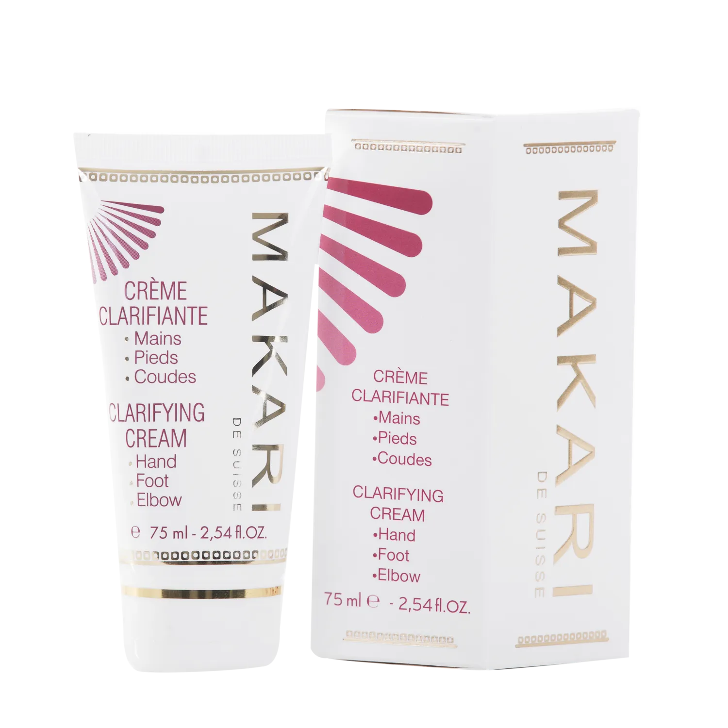MAKARI DE SUISSE - CLARIFYING CREAM Lightens knuckles, elbows, knees, and feet