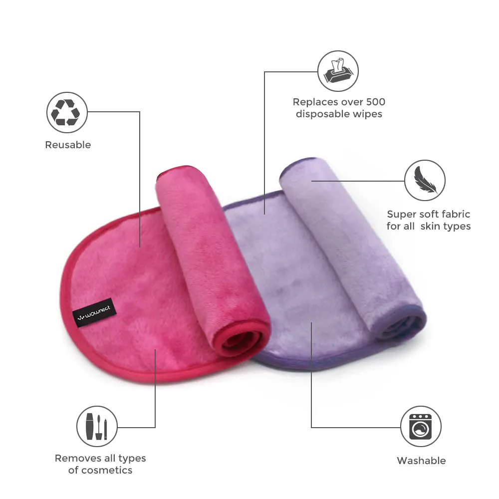 Makeup Remover Cloth Reusable Microfiber Face Towel Washable, Facial Cleansing Cloths [2 Per Pack]
