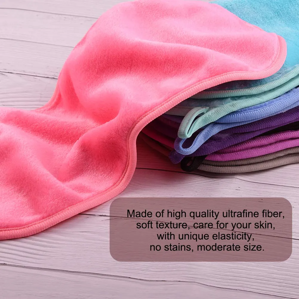Makeup Remover Cloth Reusable Microfiber Face Towel Washable, Facial Cleansing Cloths [Grey & Pink]
