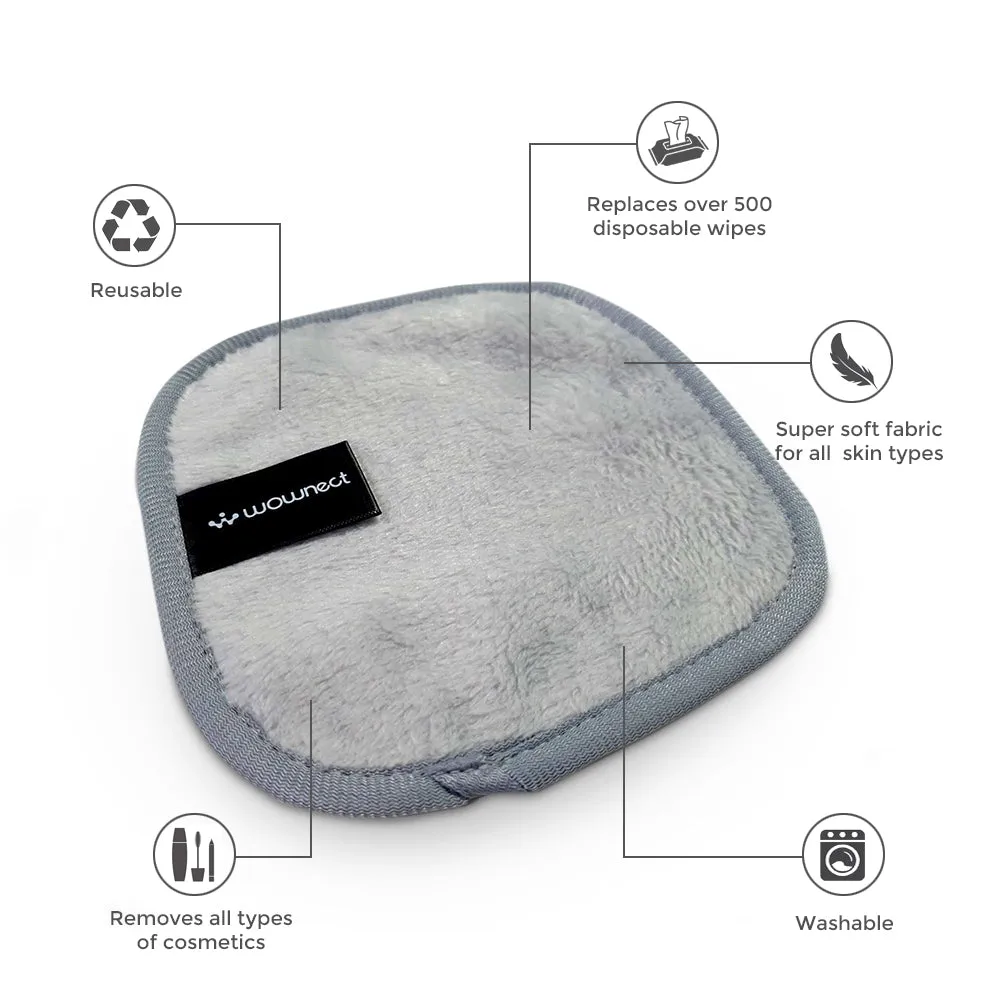 Makeup Remover Cloth Reusable Microfiber Face Towel Washable, Square Facial Cleansing Cloths [6 Per Pack]