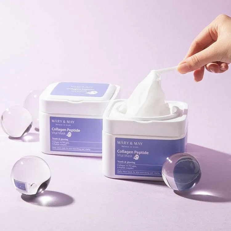 Mary&May Collagen Peptide Vital Mask 400g 30EA