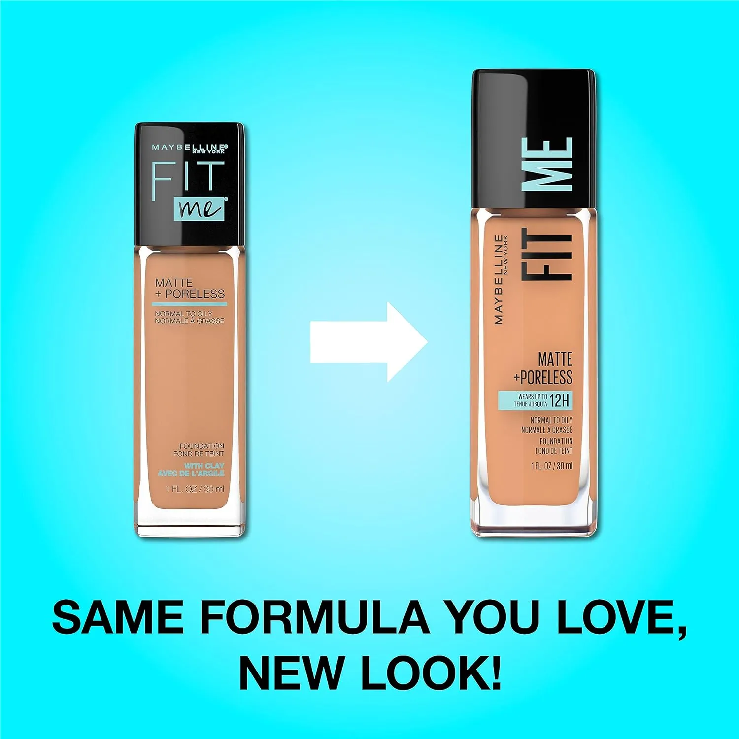 Maybelline Fit Me Matte   Poreless Liquid Oil-Free Foundation Makeup, Coconut, 1 Count (Packaging May Vary)
