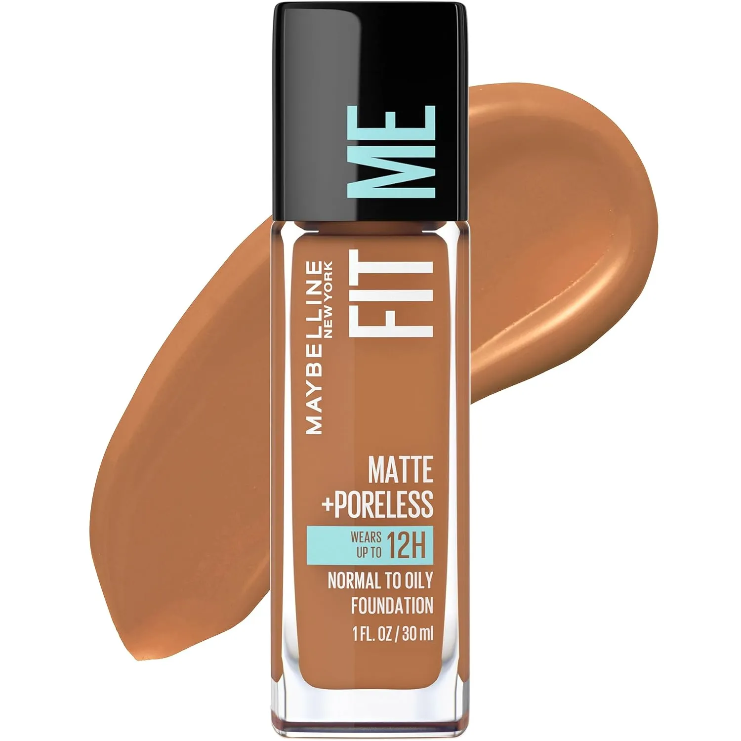 Maybelline Fit Me Matte   Poreless Liquid Oil-Free Foundation Makeup, Coconut, 1 Count (Packaging May Vary)