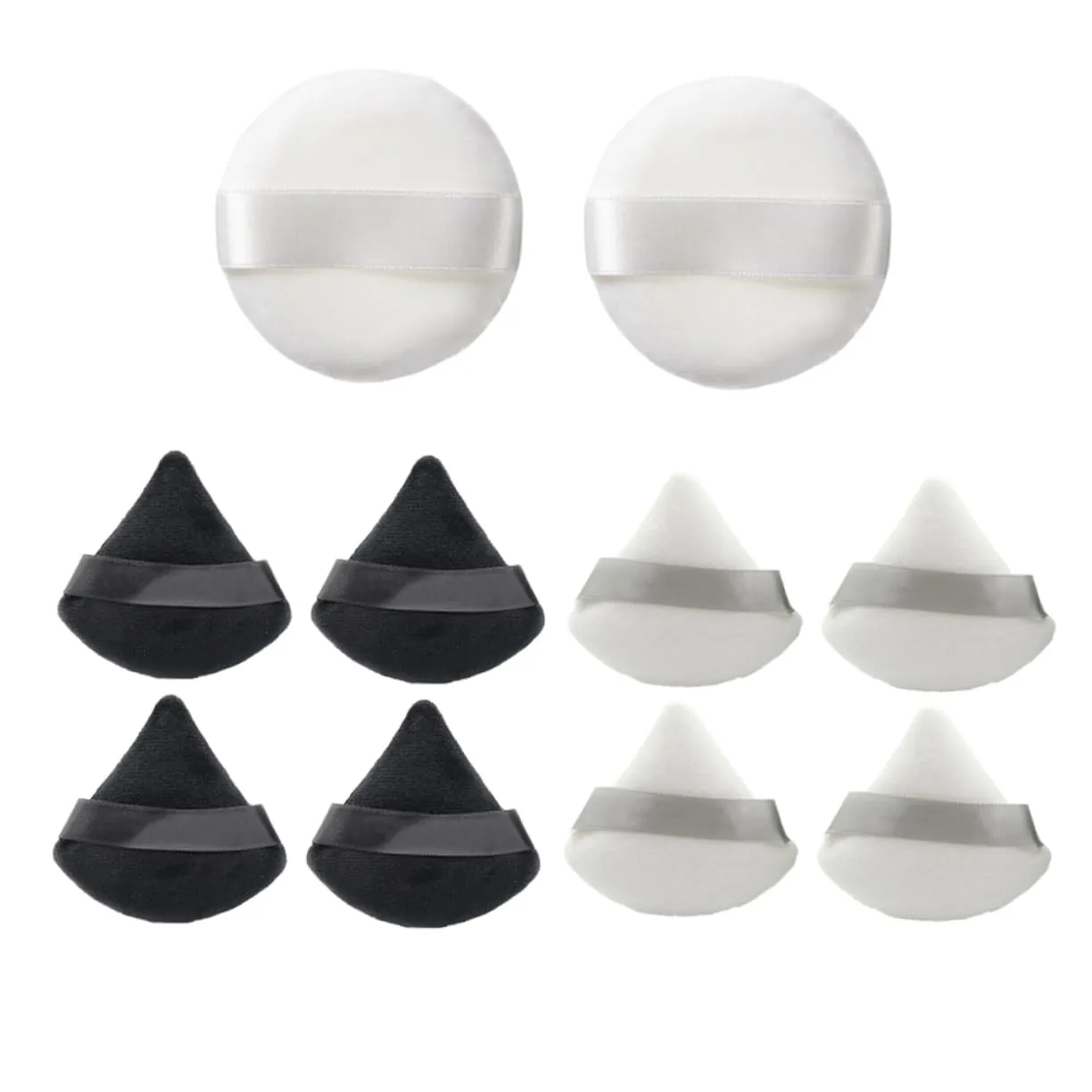 MERRYHAPY 10pcs Makeup Puff for Women Soft Cosmetic Applicators Includes for Loose and Foundation Blending