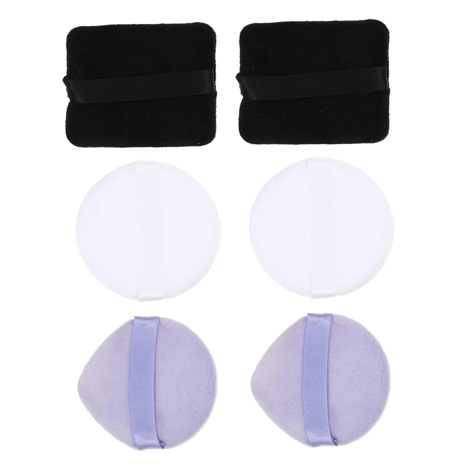 MERRYHAPY 6pcs Makeup Puff Soft and Gentle Cosmetic Sponges for Foundation and Loose Application Includes and Heart-shaped Easy to Clean and Skin-friendly