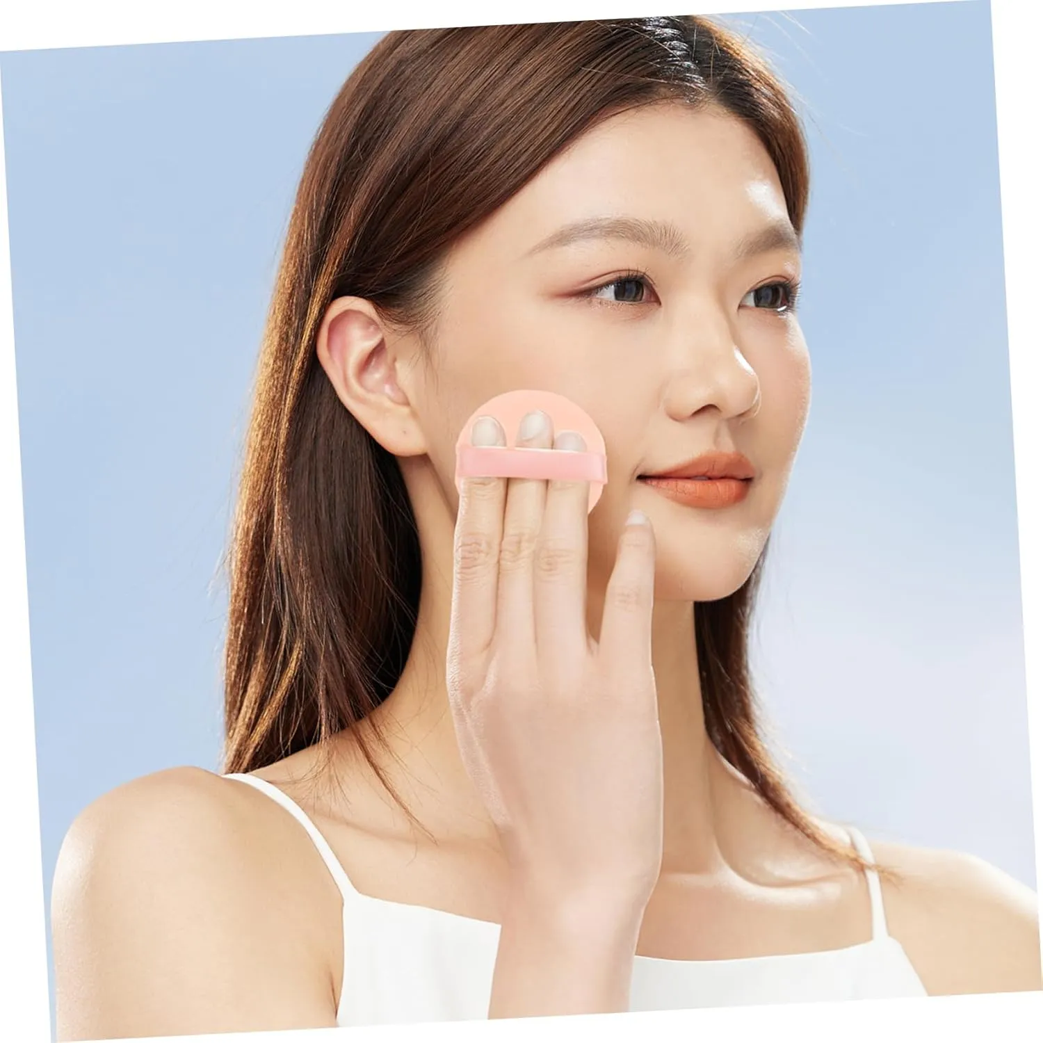 MERRYHAPY 7pcs Double-sided Makeup Powder Sponges for Wet Dry Application Soft Texture for Loose Powder Makeup Applicator for Smooth Finish