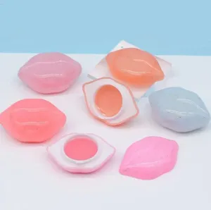 Miss Beauty  Big Mouth Design Sleep Lip Mask Lip Jelly Lip Balm Treatment Transparent Moisturizing Hydrating Repair Lips Care random colors