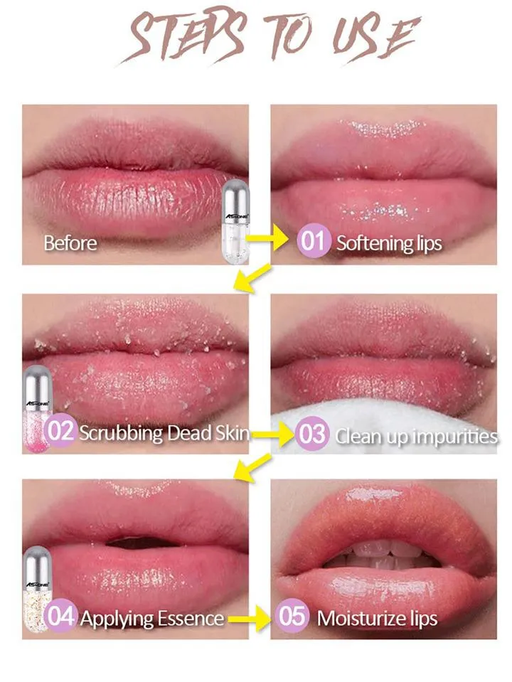 Miss Beauty New Lip Care 3-step Set, Including Lip Scrub, Moisturizing Lip Gloss And Lip Balm For Girls and For Women