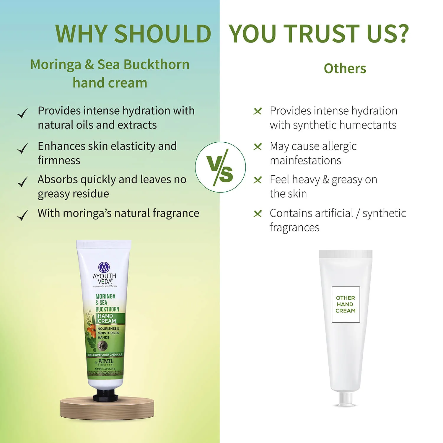 Moringa & Sea  Buckthorn Hand Cream For Moisturization 30g