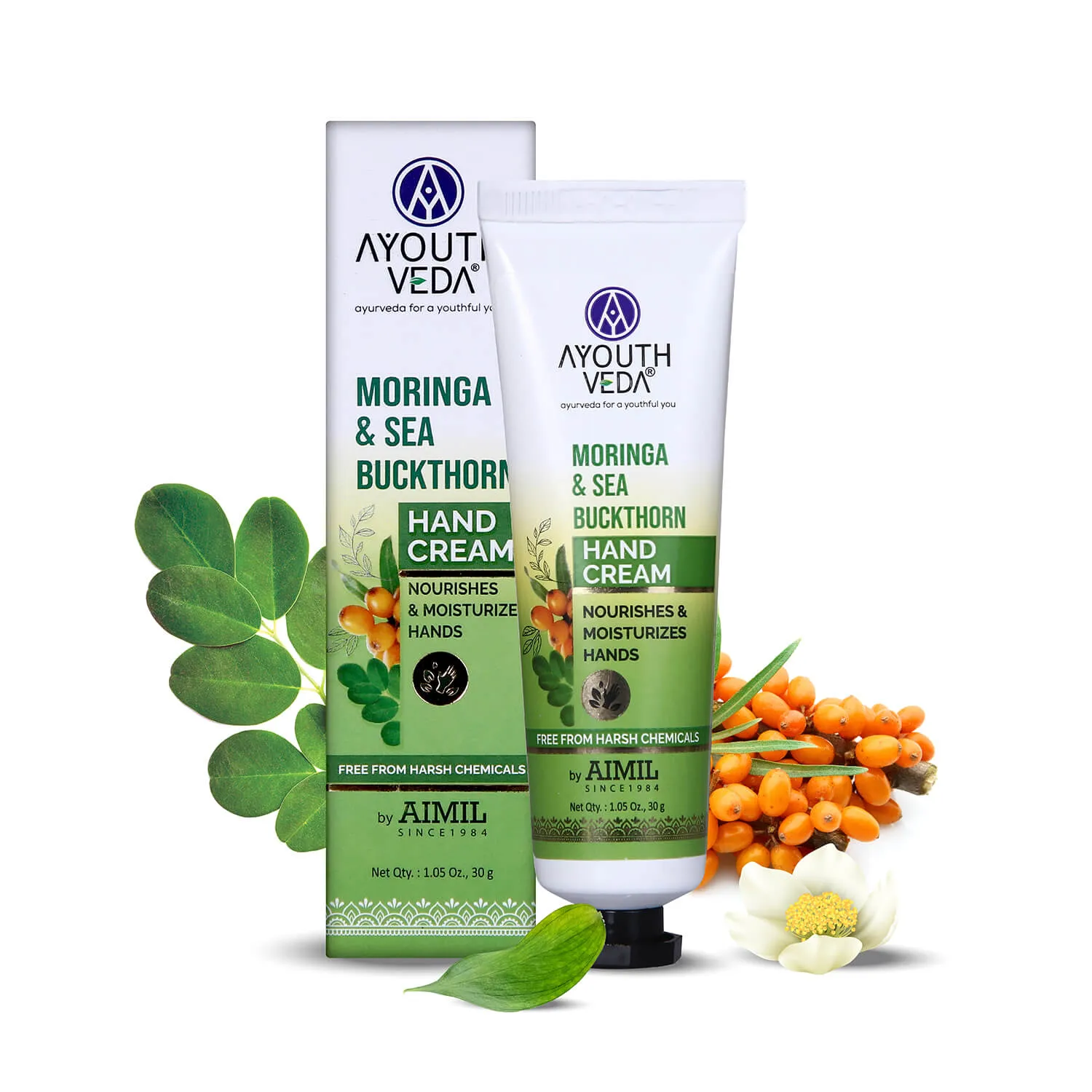 Moringa & Sea  Buckthorn Hand Cream For Moisturization 30g