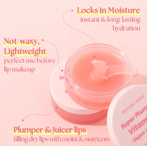 MOTHER MADE Super Plumping Vitamin E Vegan Lip Mask Balm