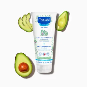 Mustela 2 in 1 Cleansing Gel with Avocado (200 ML)