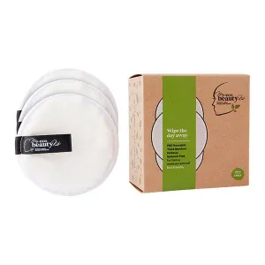 MY ECO BEAUTY KIT - 'PRO'RE-USABLE'THICKBAMBOO'MAKEUP REMOVER PAD - For 'Heavy Makeup Removal'  -  'WHITE 3pk'