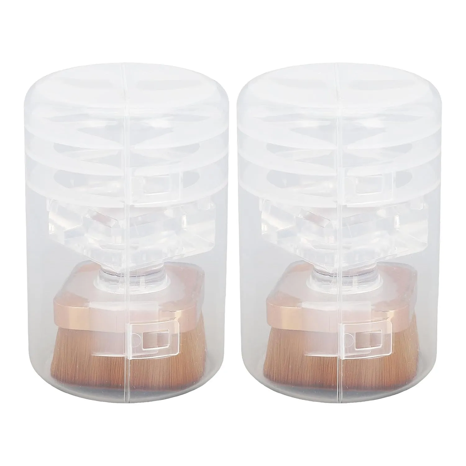 Nail Dust Cleansing Brush Soft Hair Exquisite Handle Loose Powder Brush with Storage Box for Nail Art