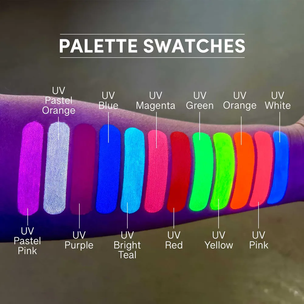 Narrative Cosmetics 12 Color UV Water Activated Glow Palette