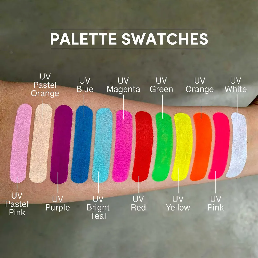 Narrative Cosmetics 12 Color UV Water Activated Glow Palette