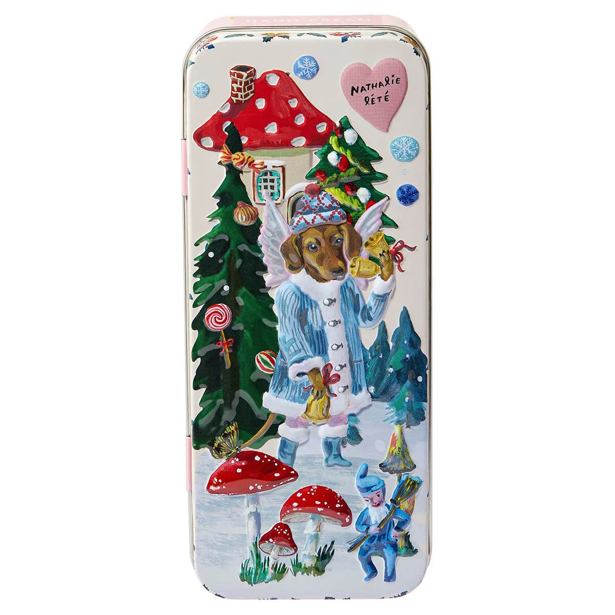 Nathalie Lete Christmas Forest Folk Hand Cream Tin by Heathcote & Ivory