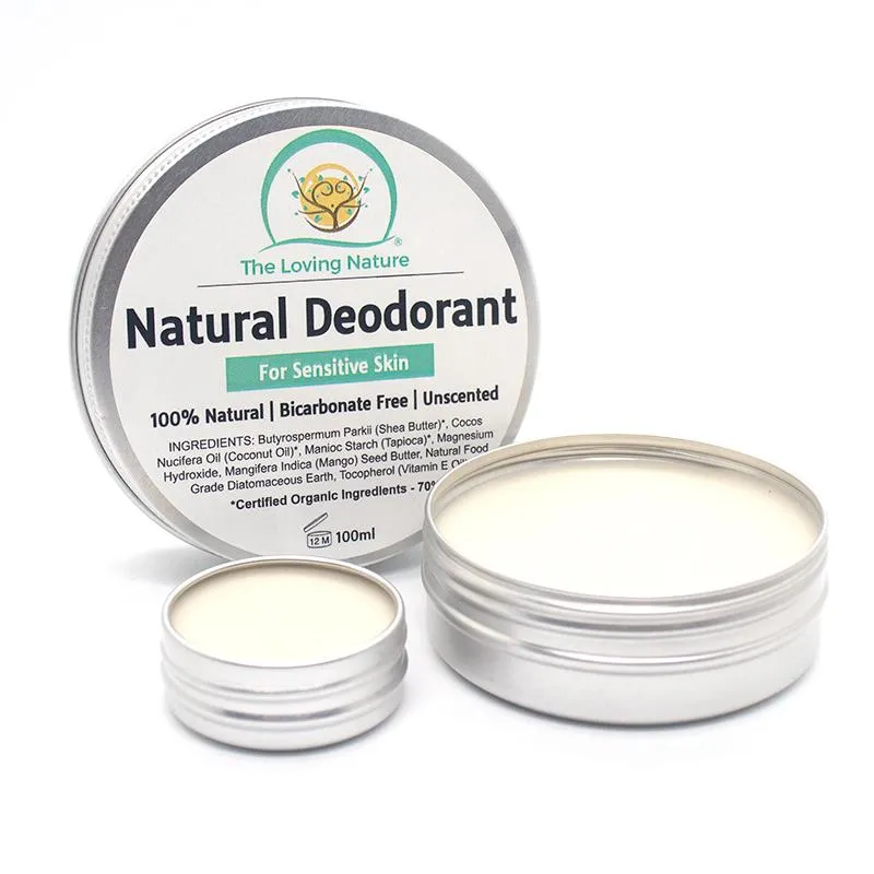 Natural Deodorant For Sensitive Skin – Unscented