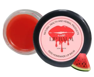 Natural Health and Herbal products Exotic Water-Melon Quench Lip Balm Taste the Tropics on Your Lips Moisturization 12 Hrs Miniaturization, Long Lasting, Romantic, Kissable, Smooth Enriched, Care- 8g