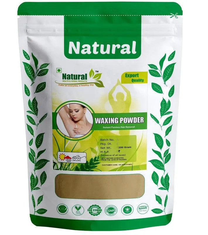 Natural Health and Herbal Products Multani Mitti Flavour Waxing Powder Instant Hair Remover for All Types of Hair & Skin, Hands, Legs, Underarms, Bikini (Private Part) Area (200 g)