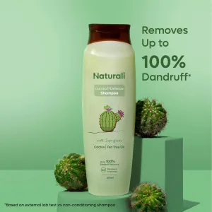 Naturali Dandruff Defence Shampoo with Cactus and Tea Tree Oil