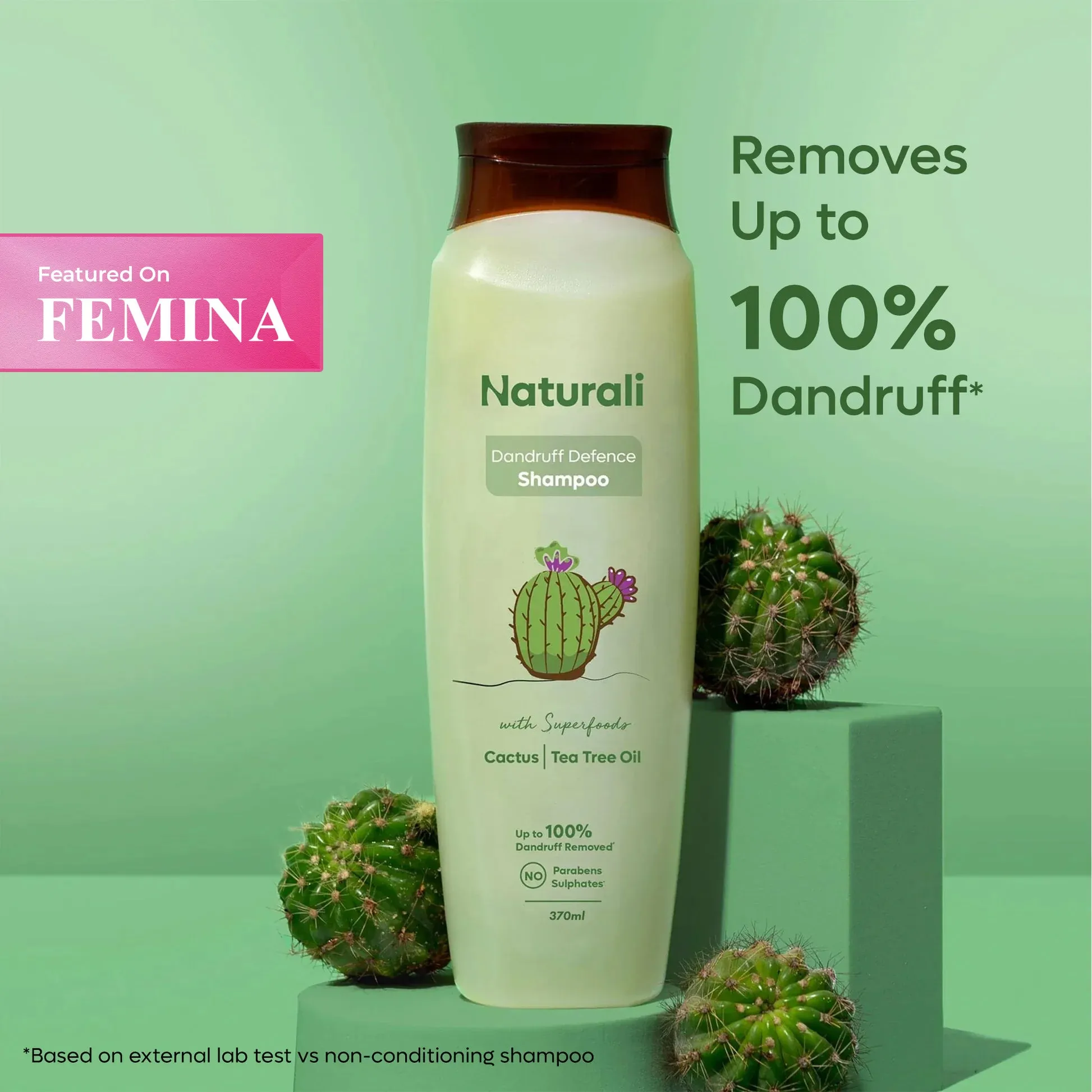 Naturali Dandruff Defence Shampoo with Cactus and Tea Tree Oil