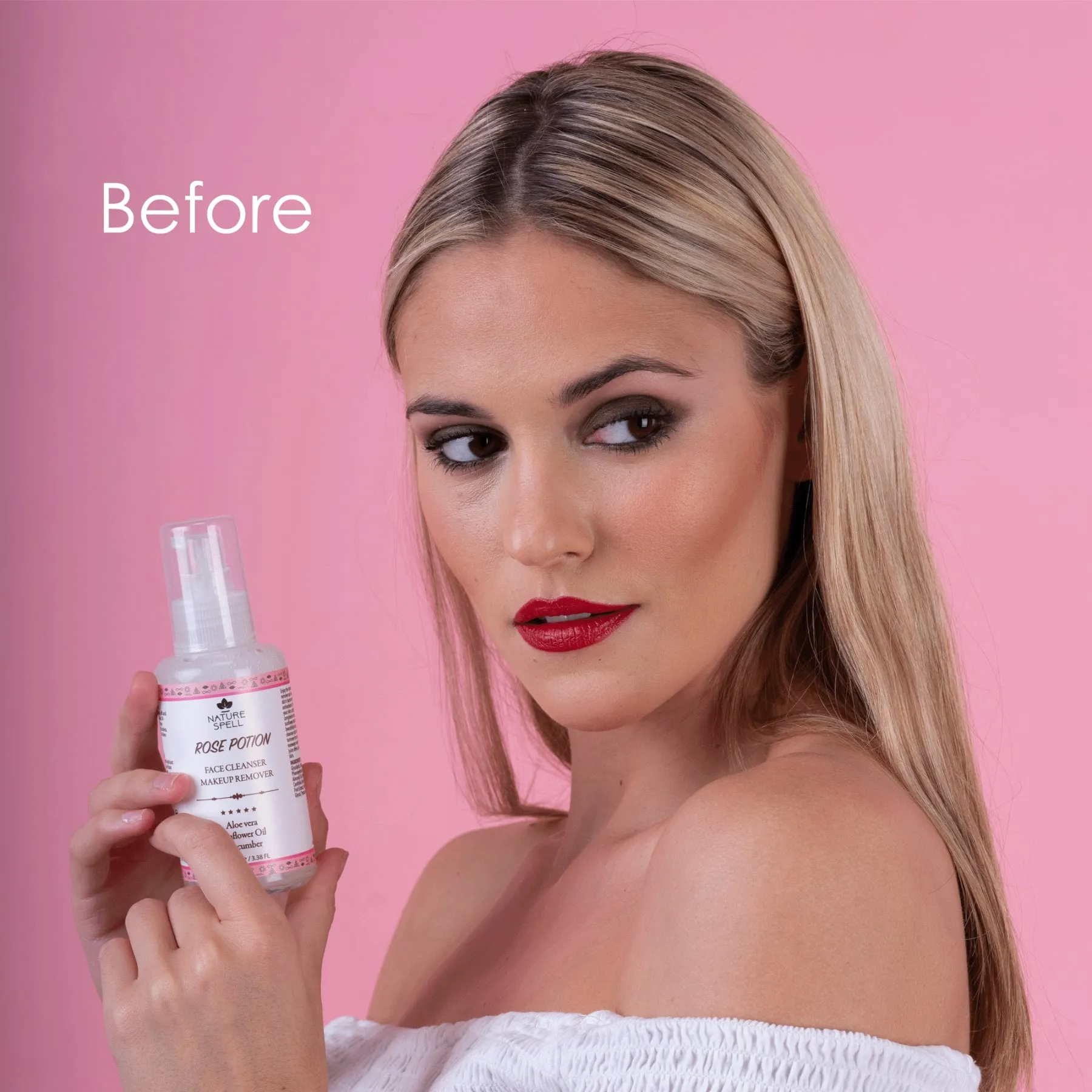 NATURE SPELL - FACE CLEANSER/MAKEUP REMOVER ROSE POTION 100ML