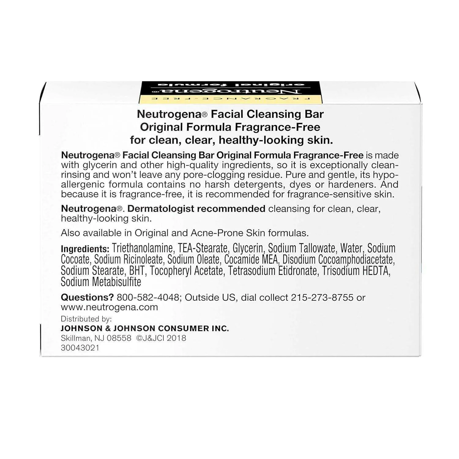 Neutrogena Original Amber Facial Cleansing Bar With Glycerin - 3.5 oz