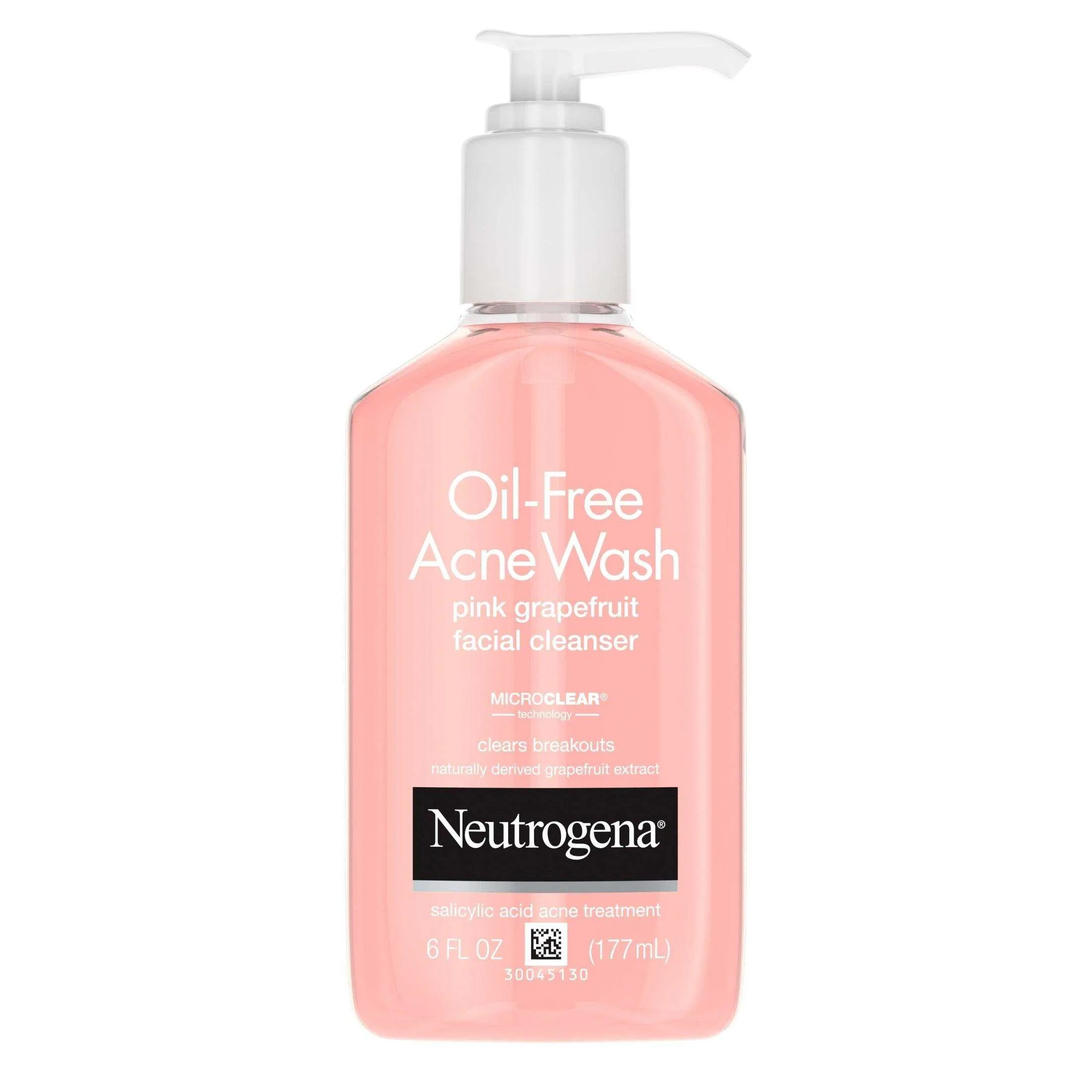 Neutrogena Pink Grapefruit Oil-Free Acne Wash - 6 fl oz