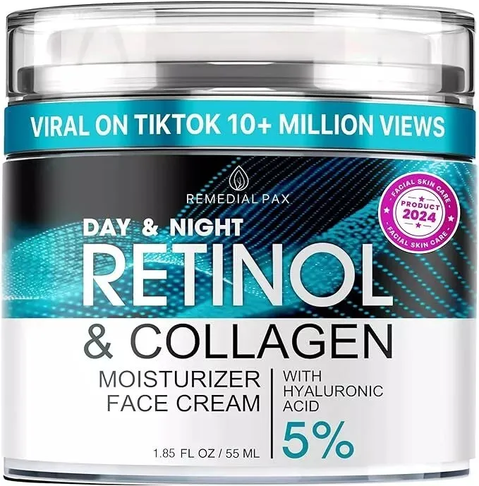 NEW Face Moisturizer Retinol Cream - Day & Night Moisturizing Cream - Neck & Neckline