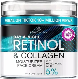 NEW Face Moisturizer Retinol Cream - Day & Night Moisturizing Cream - Neck & Neckline