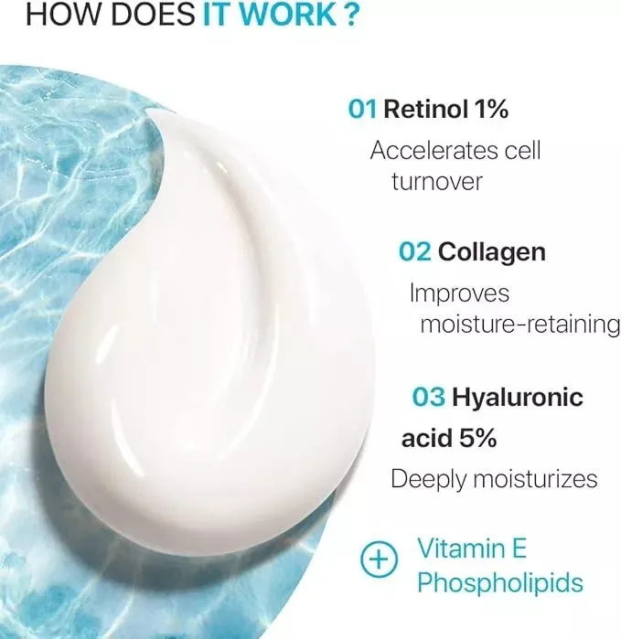 NEW Face Moisturizer Retinol Cream - Day & Night Moisturizing Cream - Neck & Neckline